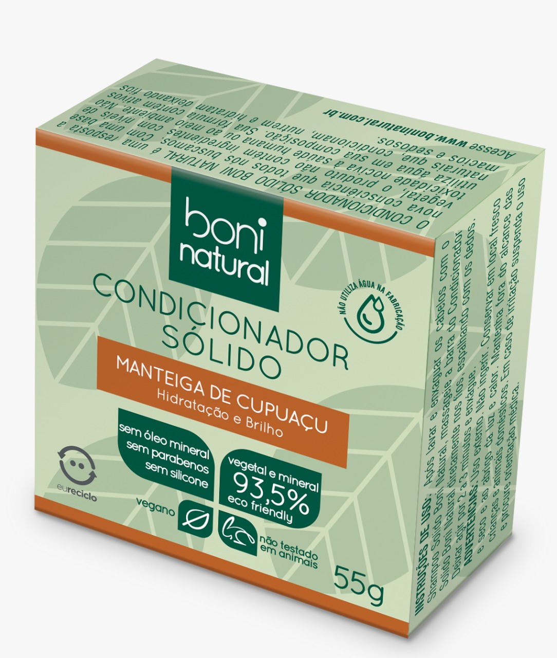 CONDICIONADOR SÓLIDO BONI NATURAL CUPUAÇU G Foco Alternativo Atacado de Produtos Naturais